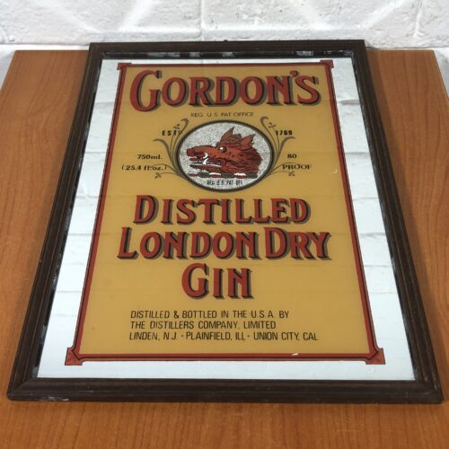Vintage Gordon's Gin Pub Mirror