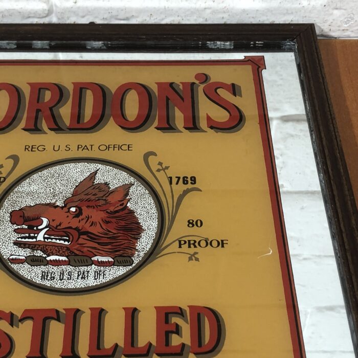 Vintage Gordon's Gin Pub Mirror - Image 3