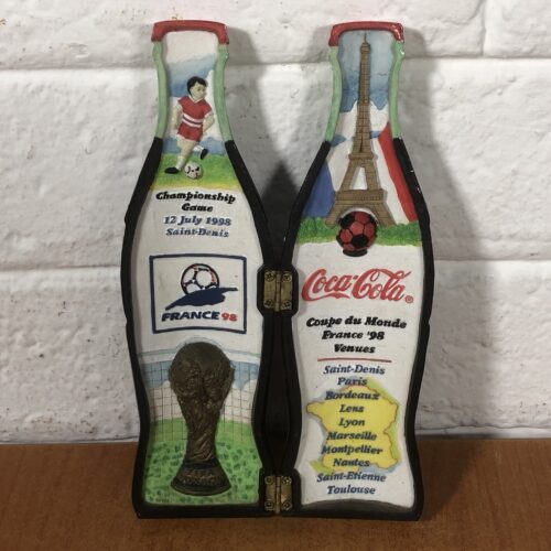 Limited Edition France '98 FIFA World Cup Poly Resin Coca Cola Bottle