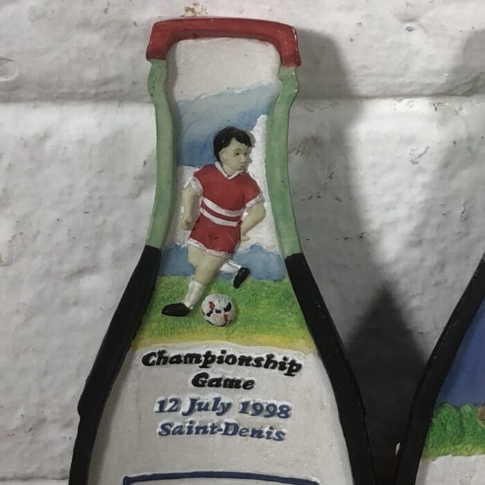Limited Edition France '98 FIFA World Cup Poly Resin Coca Cola Bottle - Image 2