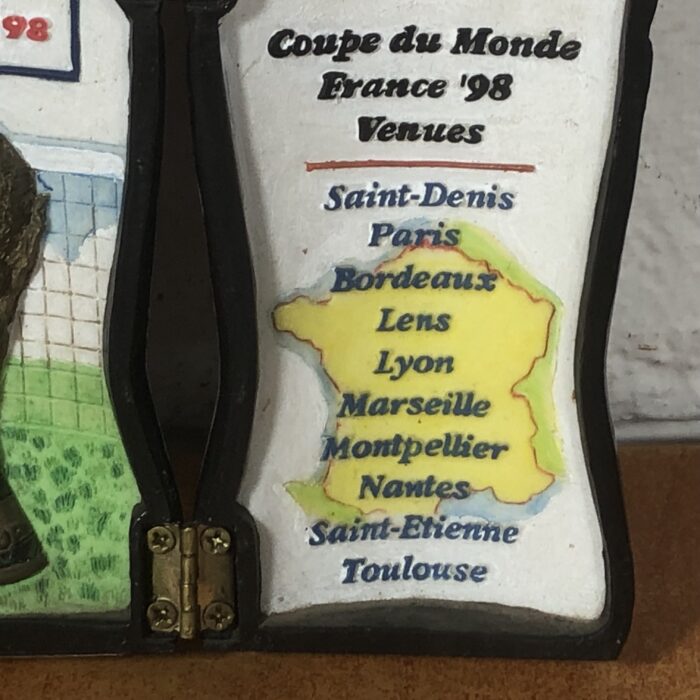 Limited Edition France '98 FIFA World Cup Poly Resin Coca Cola Bottle - Image 6