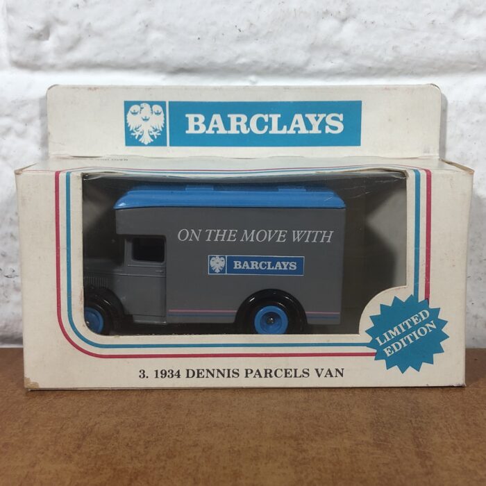 Limited Edition! Barclay's Bank 1934 Dennis Parcels Van Model