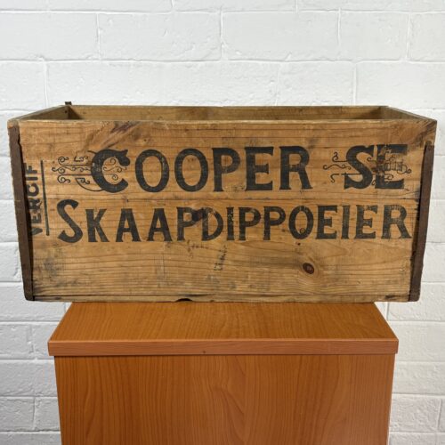 Vintage 'Cooper's Dipping Powder' Wooden Crate