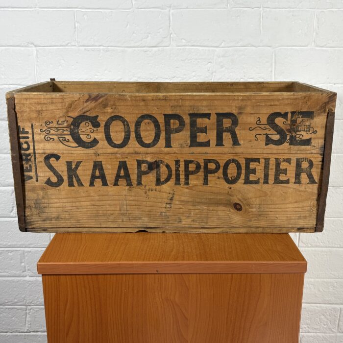 Vintage 'Cooper's Dipping Powder' Wooden Crate