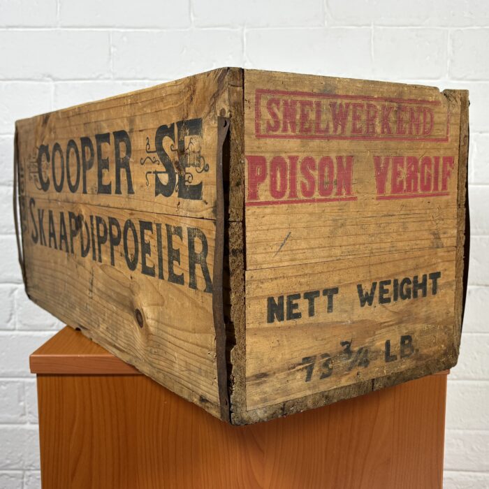 Vintage 'Cooper's Dipping Powder' Wooden Crate - Image 4