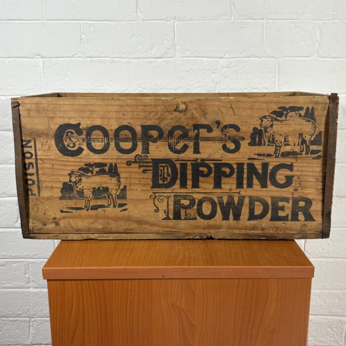 Vintage 'Cooper's Dipping Powder' Wooden Crate - Image 5