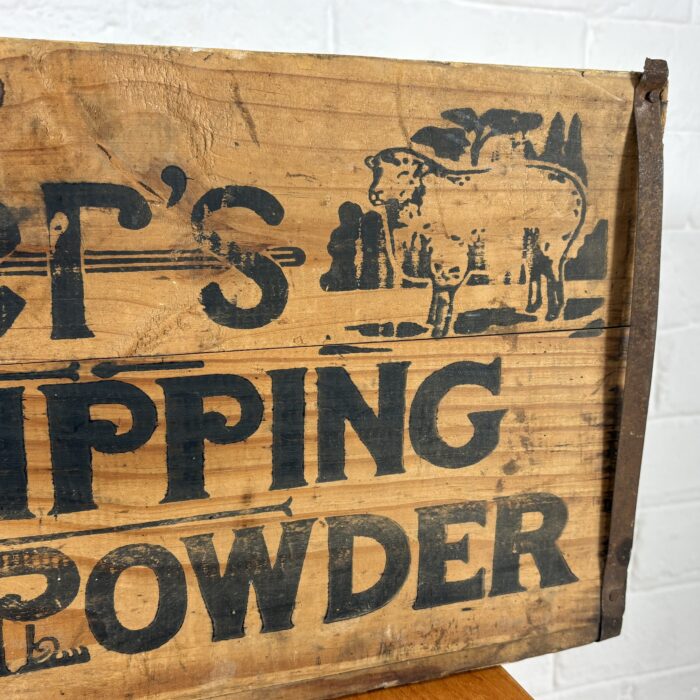 Vintage 'Cooper's Dipping Powder' Wooden Crate - Image 7