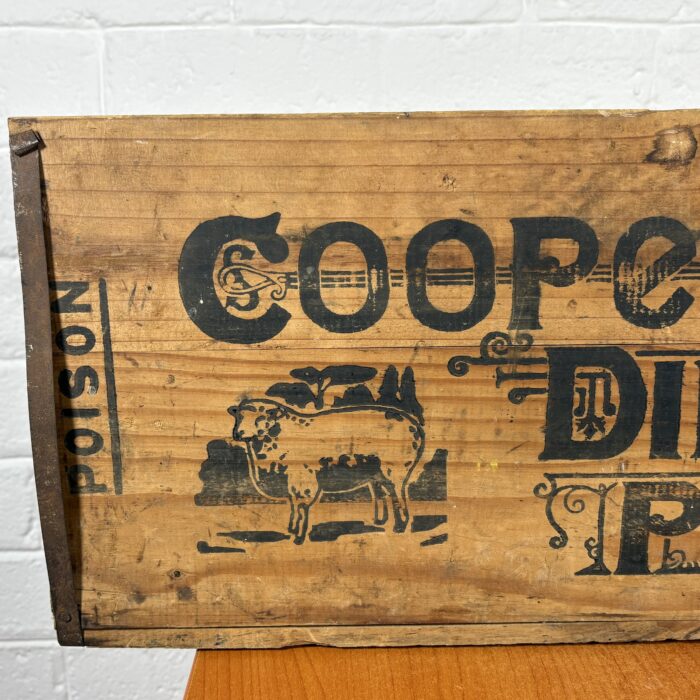 Vintage 'Cooper's Dipping Powder' Wooden Crate - Image 6