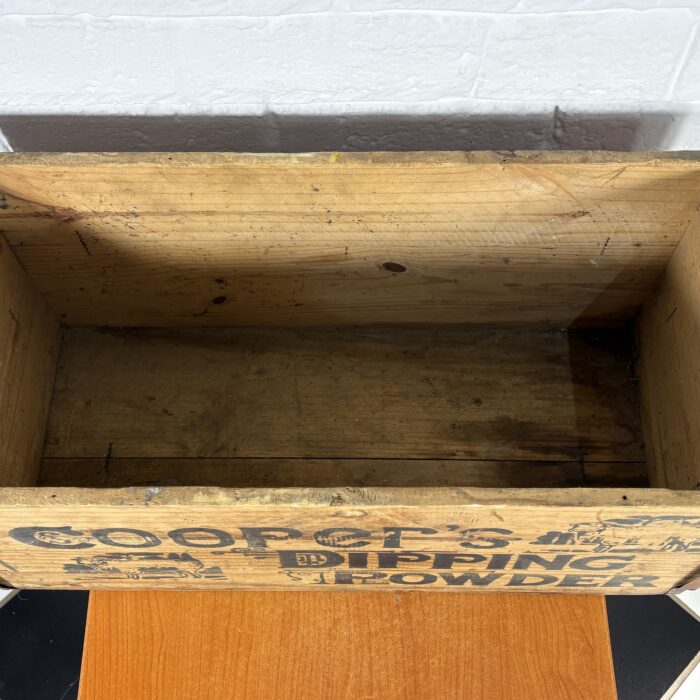 Vintage 'Cooper's Dipping Powder' Wooden Crate - Image 9