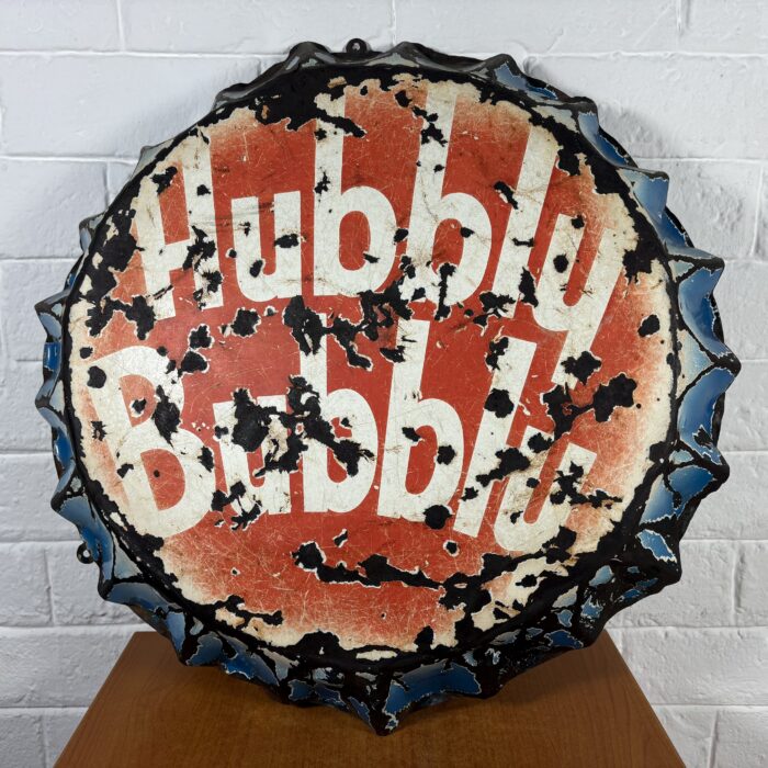 Vintage Hubbly Bubbly Enamel Sign