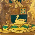 Vintage Wooden Hand Carved Roodepoort Coat of Arms Plaque - Image 5