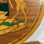 Vintage Wooden Hand Carved Roodepoort Coat of Arms Plaque - Image 7