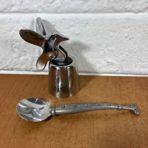 Carrol Boyes Hummingbird Bottle Stopper & Teaspoon