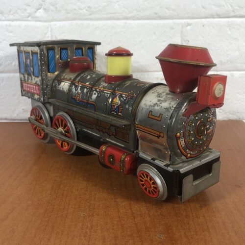 Vintage Tin Toy Train Model