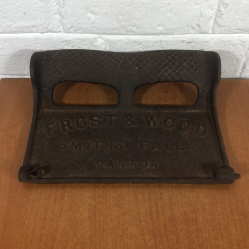 Vintage Cast Iron Frost & Wood Canada Toolbox Lid