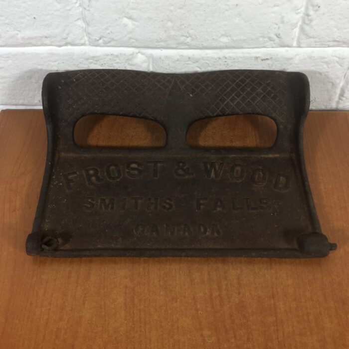 Vintage Cast Iron Frost & Wood Canada Toolbox Lid