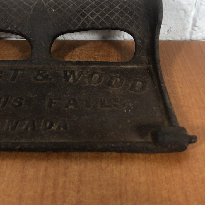 Vintage Cast Iron Frost & Wood Canada Toolbox Lid - Image 5