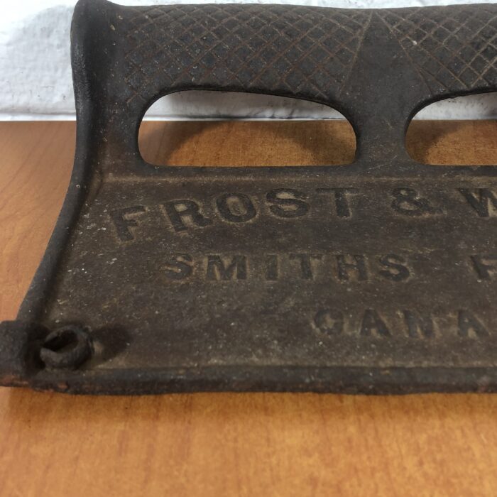 Vintage Cast Iron Frost & Wood Canada Toolbox Lid - Image 4