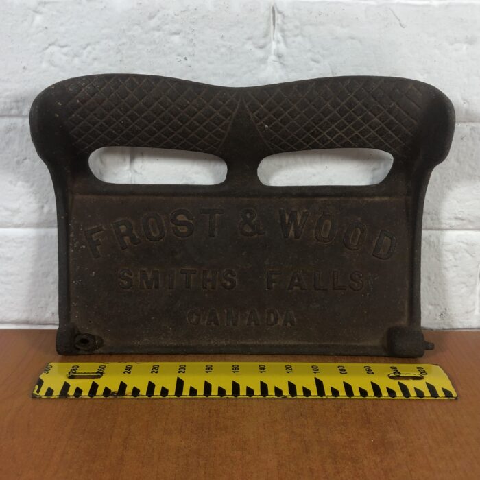 Vintage Cast Iron Frost & Wood Canada Toolbox Lid - Image 7