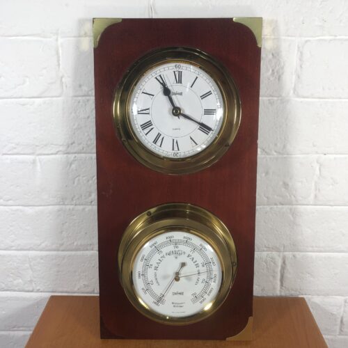 Vintage Clock & Barometer (Made in West Germany)