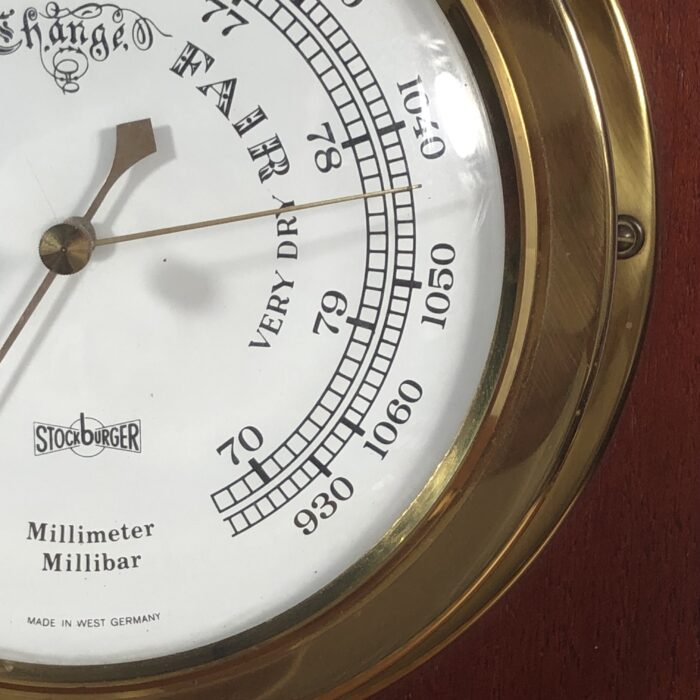 Vintage Clock & Barometer (Made in West Germany) - Image 9