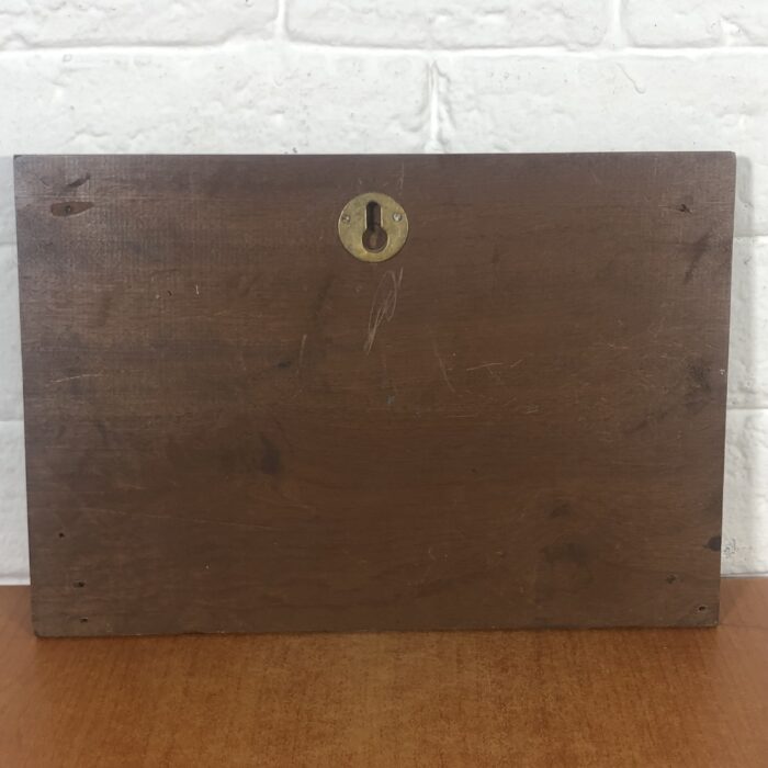 Vintage Brass Chesterfield Plaque on Wood - Image 6
