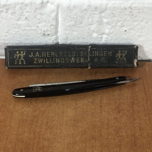 Vintage J.A. Henckels Cut Throat in Original Box (Soligen, Sweden)