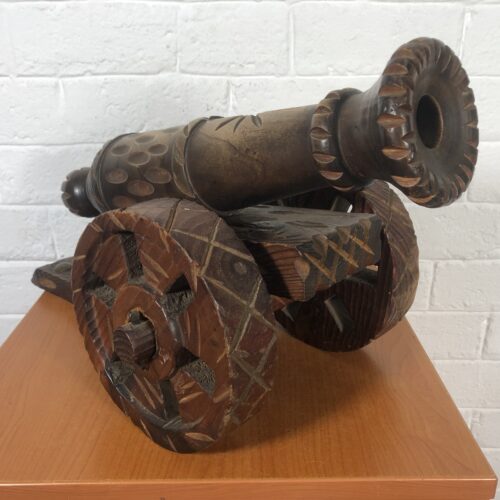 LARGE Handcrafted Wooden Cannon Model