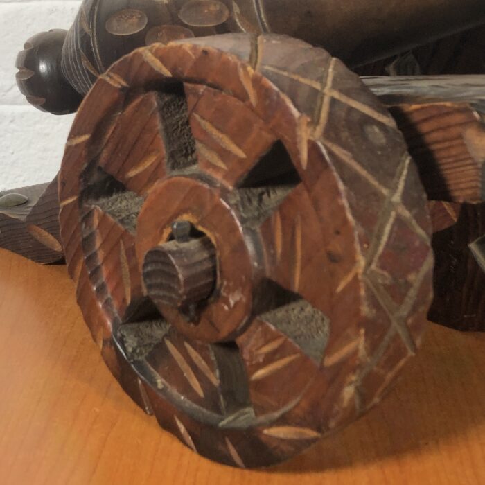 LARGE Handcrafted Wooden Cannon Model - Image 4