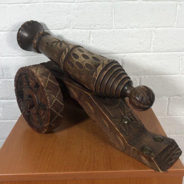 LARGE Handcrafted Wooden Cannon Model - Image 6