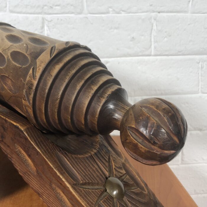 LARGE Handcrafted Wooden Cannon Model - Image 7