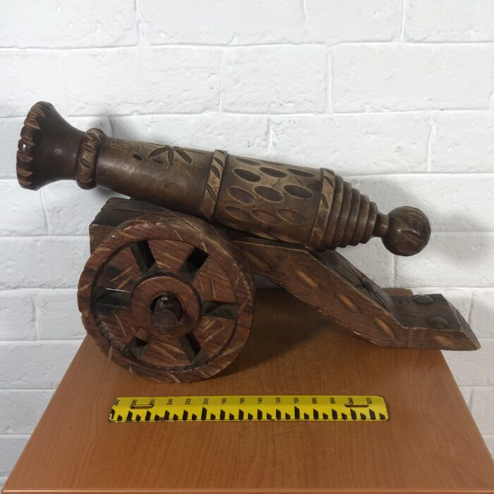 LARGE Handcrafted Wooden Cannon Model - Image 8