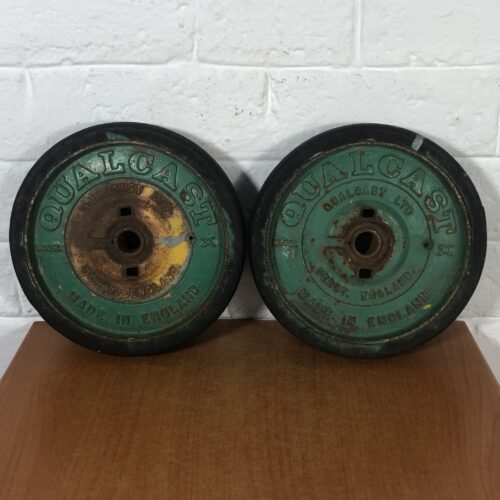 Vintage Qualcast Cast Iron Wheel (Made in England)