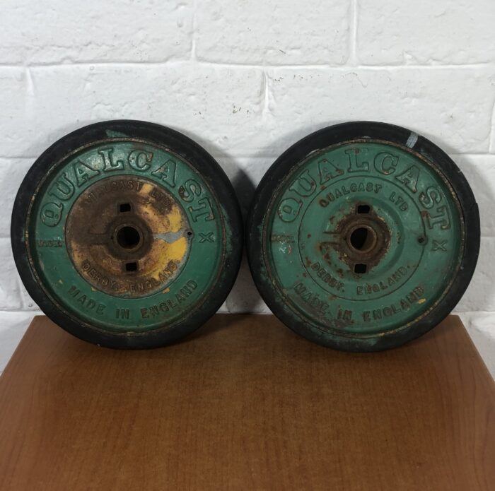 Vintage Qualcast Cast Iron Wheel (Made in England)