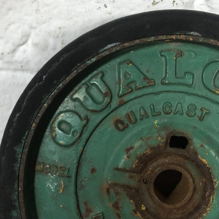 Vintage Qualcast Cast Iron Wheel (Made in England) - Image 3