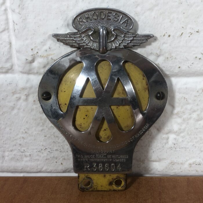 Vintage Rhodesian AA Badge