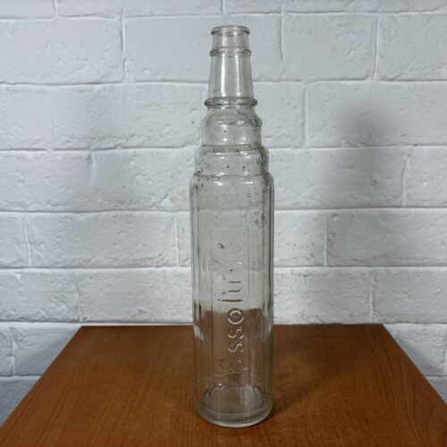 Vintage 1960s Essolube Glass Bottle (1 Quart) ~ Property of Anglo American Oil