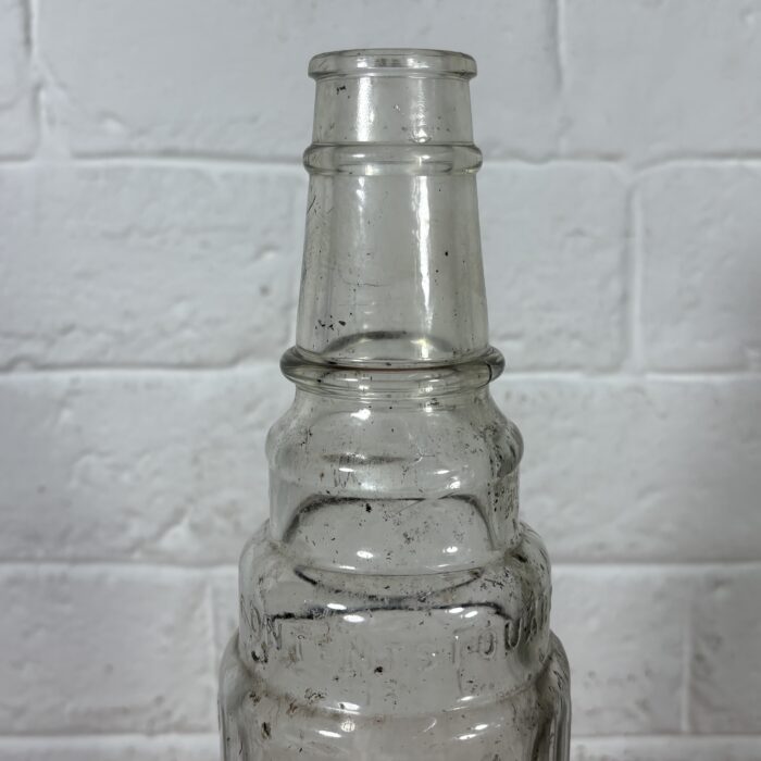 Vintage 1960s Essolube Glass Bottle (1 Quart) ~ Property of Anglo American Oil - Image 3