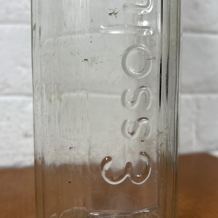 Vintage 1960s Essolube Glass Bottle (1 Quart) ~ Property of Anglo American Oil - Image 6