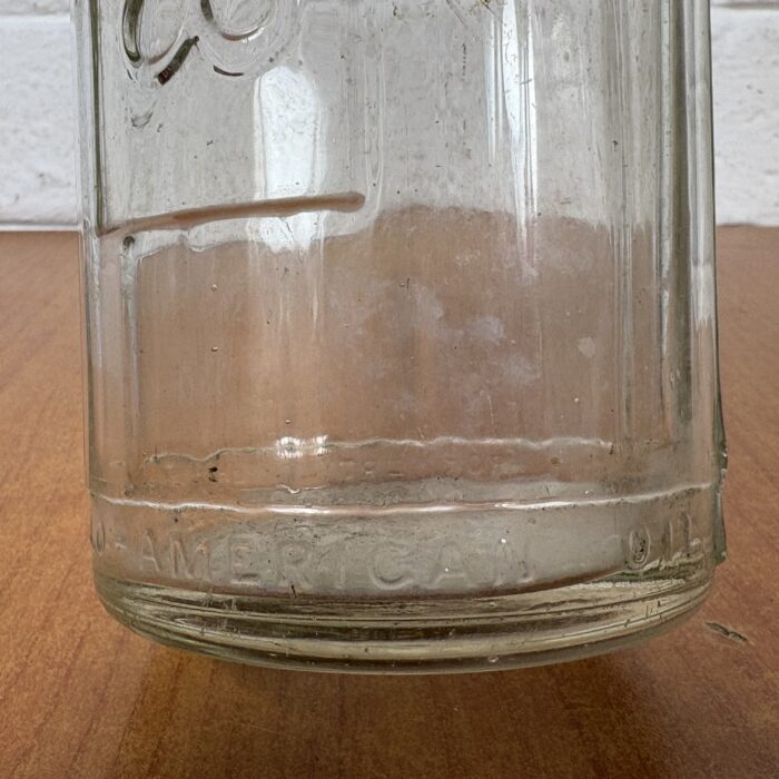 Vintage 1960s Essolube Glass Bottle (1 Quart) ~ Property of Anglo American Oil - Image 8
