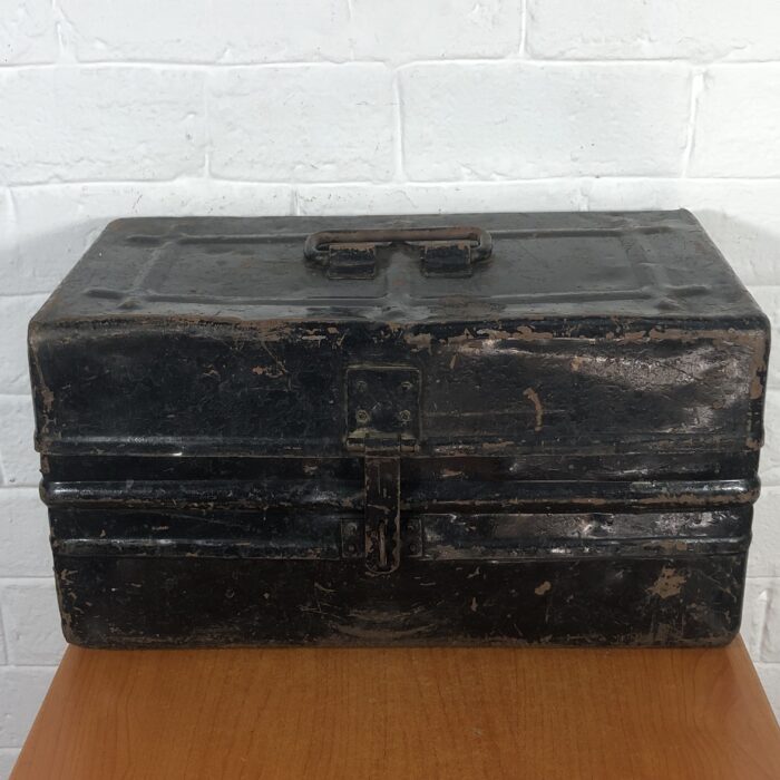 Vintage Metal Steamer Trunk