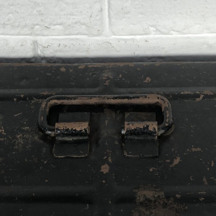 Vintage Metal Steamer Trunk - Image 2