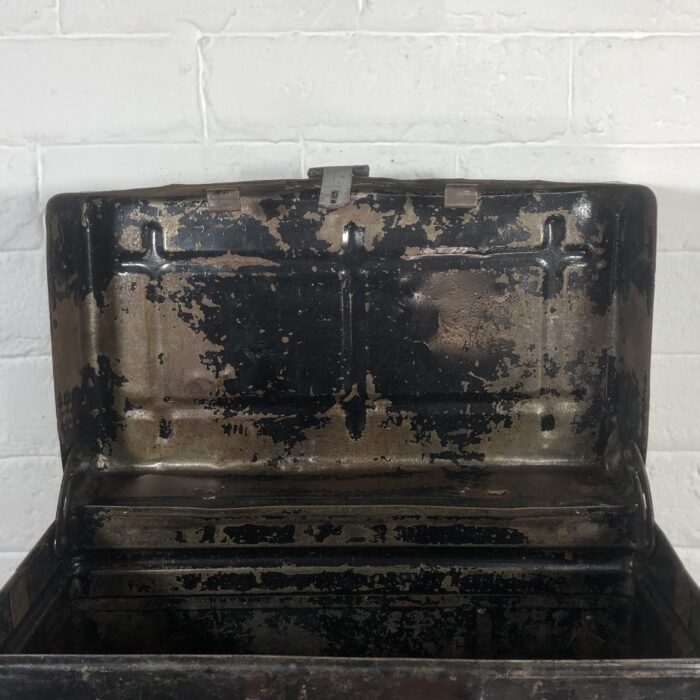 Vintage Metal Steamer Trunk - Image 5