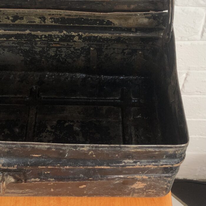 Vintage Metal Steamer Trunk - Image 7