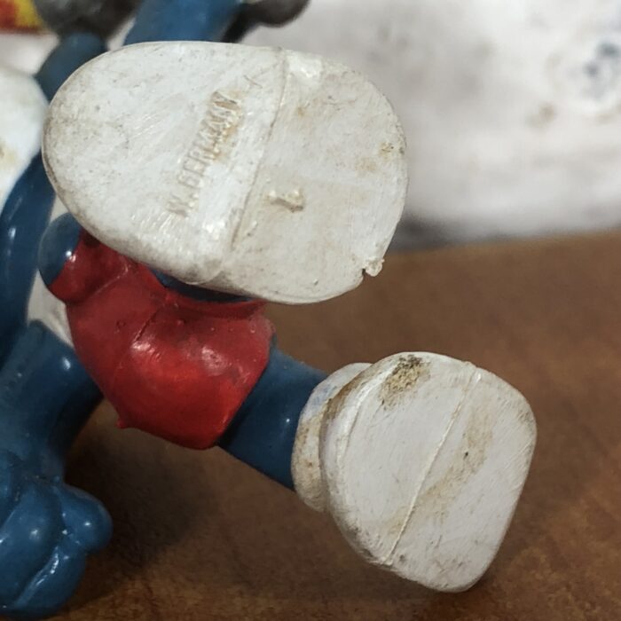 Vintage Watchman Smurf & Torchbearer Smurf Figurines (Made in West Germany) - Image 7
