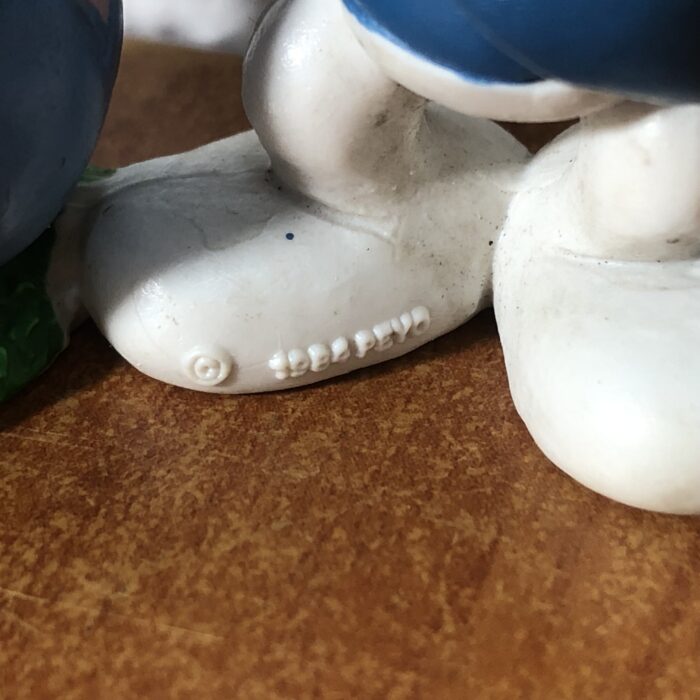 Vintage Easter Egg Smurf Figurine - Image 6