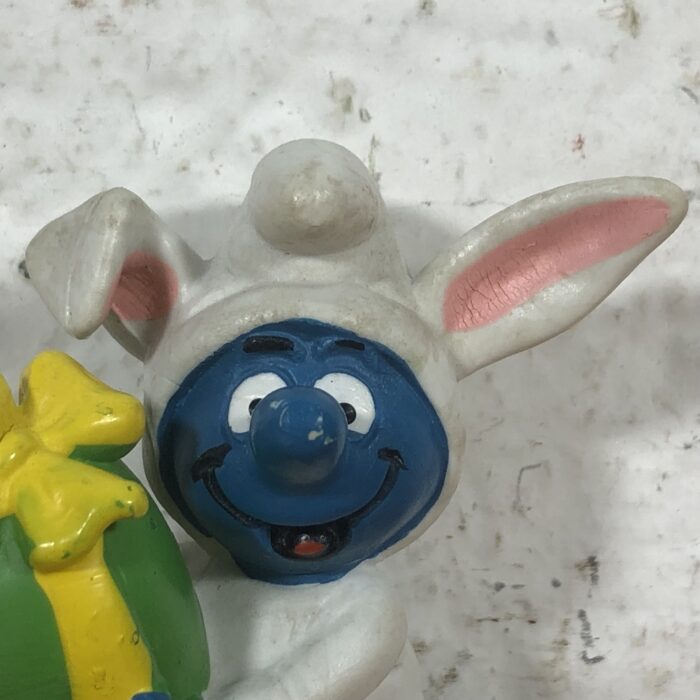 Vintage Easter Bunny Smurf (Made in Portugal) - Image 3