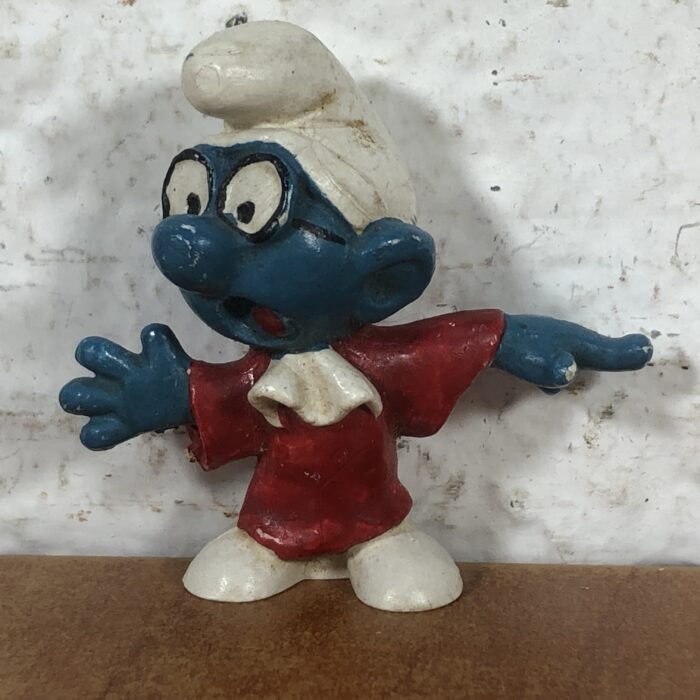 Vintage Poet Smurf & Judge Smurf Figurines (Made in West Germany) - Image 6