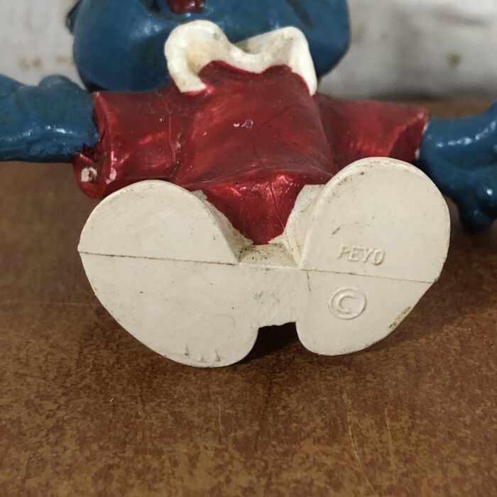 Vintage Poet Smurf & Judge Smurf Figurines (Made in West Germany) - Image 8