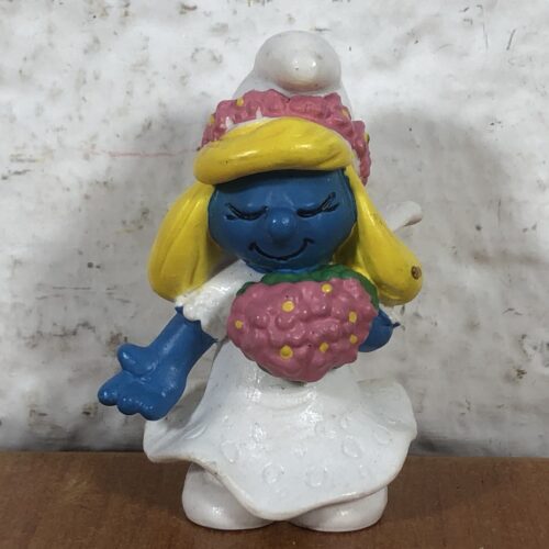 Vintage Smurfette Bride Figurine (Made in Germany)